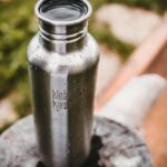 clean kanteen, metal bottle, bottle, drinking bottle, stainless steel, sustainability, plastic avoid, water bottle, drink, thirst, hike, water, clear water, refreshing, nature, refreshment